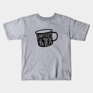 CAMPFIRES & TEA Kids T-Shirt